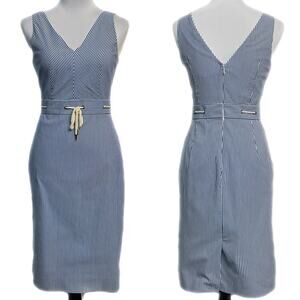 EUC - J Crew Nautical A Line Seersucker Dress